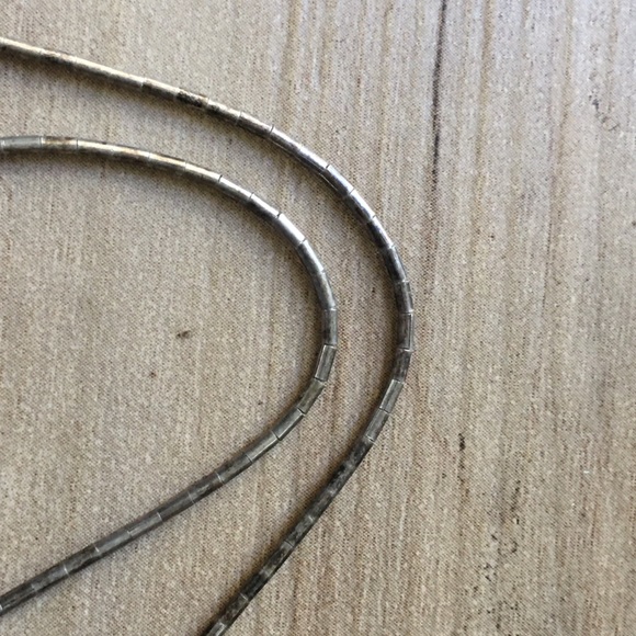 .925 Sterling Liquid Silver & Turquoise Necklace - Picture 5 of 8